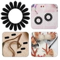 thumbnail image 1 of OULII 100Pack End Caps Rubber for Hair Accessories for Handmade Lovers for DIY Crafts, 1 of 8
