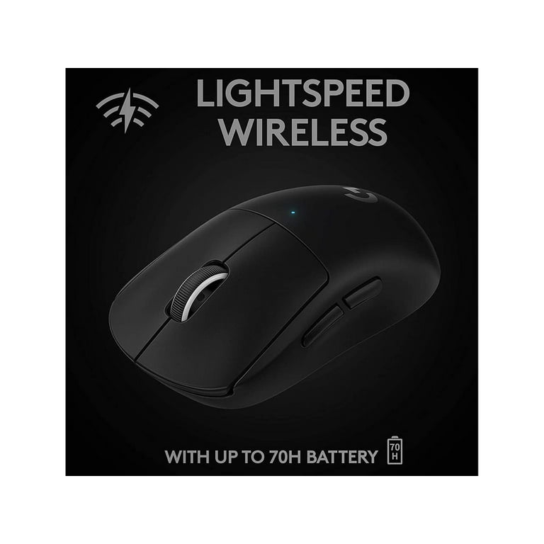 Logitech G Pro X Superlight Wireless Gaming Mouse, Ultra-Lightweight, HERO  25K Sensor, Black