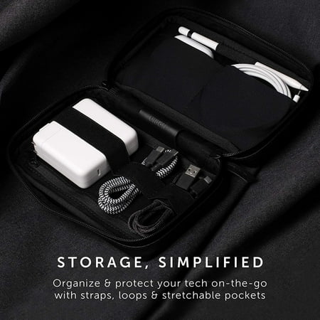Native Union Stow Organizer – Travel Tech Kit – Flexible Storage & Quick-Access Pocket (Slate)