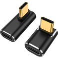 thumbnail image 1 of Adaptador AuViPal USB C de 90 grados USB C macho a USB C hembra, 1 of 7