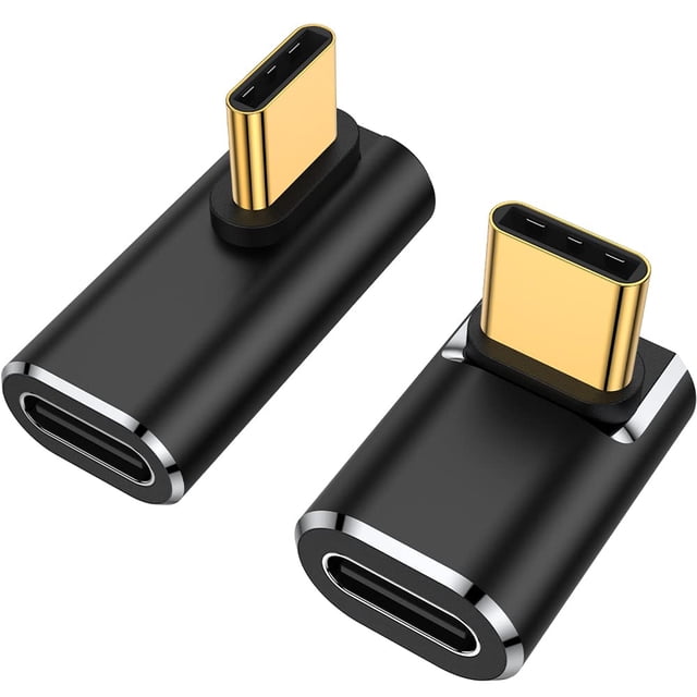 Adaptador AuViPal USB C de 90 grados USB C macho a USB C hembra