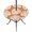 Terracotta, Burnt Orange, Rust, variant on Round Outdoor Tablecloth with Umbrella Hole and Zipper, Summer Tropical Tablecloth with Elastic Waterproof, Monstera Leaves Botanical Mint Green Patio Table Covers for 31" - 35" Picnic Pool Tables