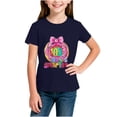 thumbnail image 5 of Blusas y camisas de manga corta con cuello redondo, moda de verano y primavera, para niños, cuello redondo, manga corta, temporada escolar, camiseta estampada, blusa de poliéster para niños, 5 of 5