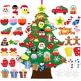 thumbnail image 4 of Árbol de Navidad de fieltro DIY para niños, adornos navideños para el hogar, adornos navideños 2023, regalos de Año Nuevo, árbol de Navidad 2024, 4 of 4