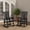 Classic Black, variant on Oversized HDPE Outdoor Rocking Chair, All-Weather High Back Porch Rocker, Teak
