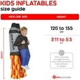 thumbnail image 2 of Morph Kids Jetpack Pick Me Up Inflatable Costume Boys Rocket Jet Pack Halloween Multicolor One Size, 2 of 9