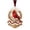 E, variant on Christmas Cardinal Ornaments, 3.1" Bird Hanging Pendants, Gold Accent Tree Decor, for Holiday Party, Xmas Tree Decor
