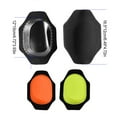 thumbnail image 4 of Xingzhi 1 Pair Professional Motorcycle Racing Kneepads Portable Scratch Proof Adjustable Knee Slider Protectors Protective Gears Orange, 4 of 6