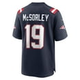 thumbnail image 3 of Men's Nike Trace McSorley Navy New England Patriots Game Player Jersey, 3 of 6