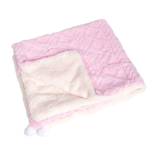 Blanket Towel Fleece Sleeping Cover Double Layered Washable Pilling Resistant Mat Bed Cushion for Cats Winter Warm Pet Bedding