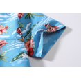 thumbnail image 5 of SSLR Women Santa Claus Ugly Hawaiian Christmas Shirts Tropical Aloha Beach Shirt Button Down Shirts, 5 of 8