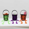 thumbnail image 5 of LSLJS Halloween Candy Bag,4Pcs Trick or Treat Bucket,Skeleton Design Candy Large Bags with long hand&leg Collapsible Ghost Multipurpose Reusable Halloween Basket for Kids Birthday Party Goodie Goody, 5 of 5