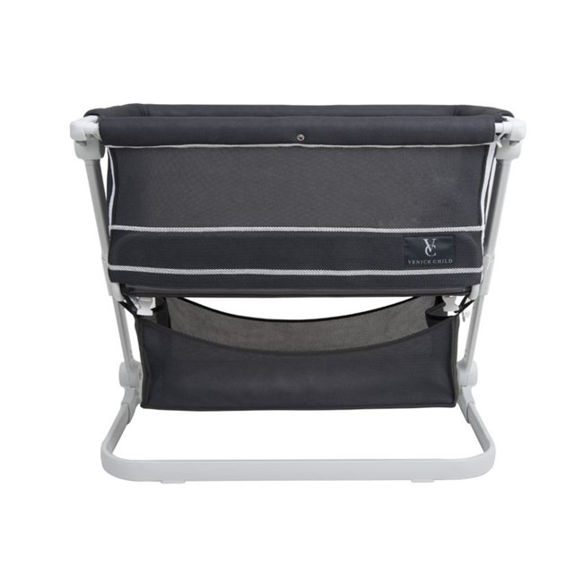 Venice Child Sunset Dreaming Portable Bedside Bassinet Crib, Gray