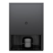 Simzlife 100 Can Beverage Refrigerator and Cooler with Glass Door for Home, 18.8 in D, 25 in H, Black