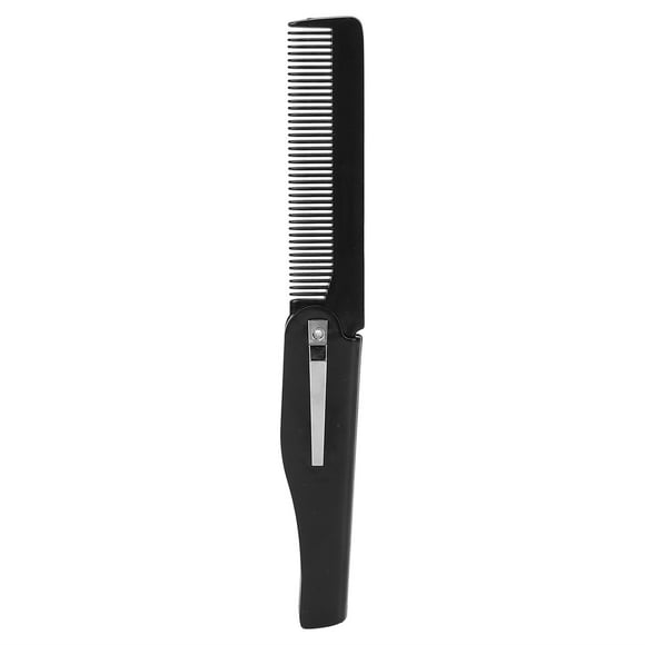 Cepillo plegable para barba, cepillo plegable para el cabello, peine plegable portátil para peinar el bigote, peine de bolsillo hecho a mano con cuidado