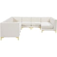 thumbnail image 1 of Meridian Furniture Alina Sectionnel Modulaire en Velours Crème, 1 of 20