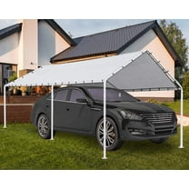Dkelincs Carport Canopy 10'X20' Heavy Duty Metal Carport Kits Party Tent Car Tent Outdoor Garage Boat Shelter