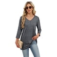thumbnail image 4 of Wiholl 3/4 Length Sleeve Womens Tops Dressy Casual Plus Size Tunics to Wear with Leggings, 4 of 9