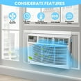 thumbnail image 5 of Window Air Conditioner 8,000 BTU - Quiet, Energy Efficient Cooling for 350-450 Sq.Ft - 3 Fan Speeds, Dehumidifier,Remote Control, Auto Restart - Ideal Home Window AC, 5 of 6
