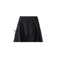 thumbnail image 3 of Black Vintage Long Pleated Butterfly Decoration Skirt Women New Autumn Winter Fashion Lady High Waist A Line Skirt Female-Black-L, 3 of 4