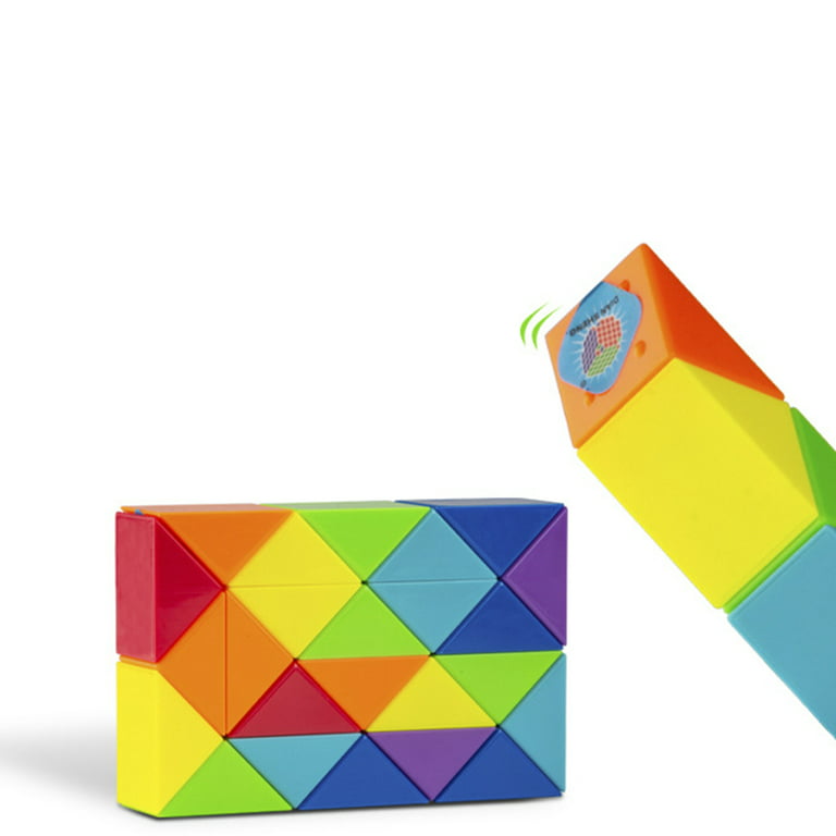 Multicolor Puzzle Plastic Square Cube