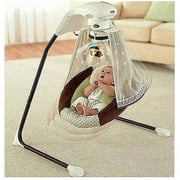 Fisher-Price - Starlight Papasan Cradle Swing, with Bonus $25 Gift Card