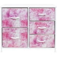 thumbnail image 7 of Sorbus 5 Drawer Bedroom Chest Dresser and TV Stand, Pastel Collection Tie-Dye Pink, 7 of 7