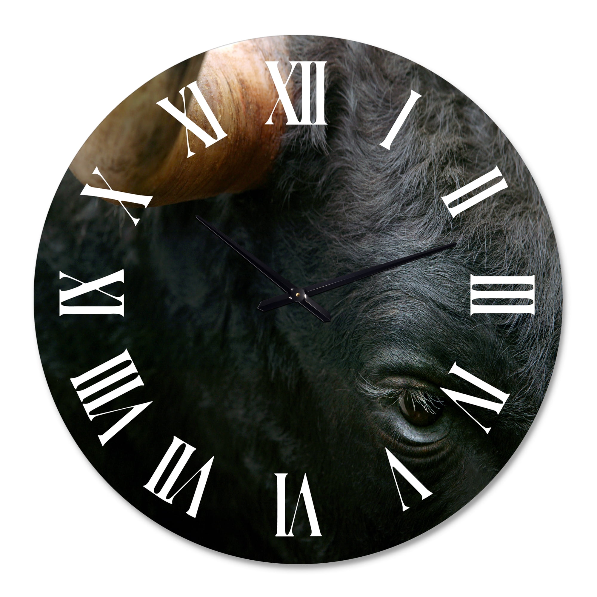 Designart 1 in Quartz Farmhouse Wall Clock