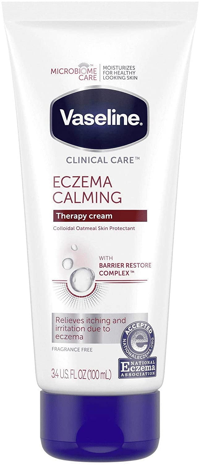 Pack of (3) Clinical Care Eczema Calming Therapy Cream, 3.4 fl oz (100ml) Moisturizing Hydrating Body Lotion