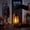 MulticolorA, variant on Hexagonal Halloween LED Lanterns Vintage Electronic Candle Light with Pumpkin Witch Castle Patterns | Hanging Table Decor for Party Layout | Battery Operated Flickering Flame