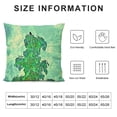 thumbnail image 5 of YINGXI Green Pillow Covers Painting Cushion Covers Square Decorative Pillow Cases for Sofa Couch 20x20in, 5 of 5