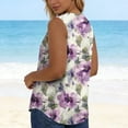 thumbnail image 6 of Summer Tank Tops for Women Floral Print Tank Top Casual Loose Sleeveless Blouse Elegant Summer Shirt, 6 of 7