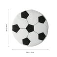 thumbnail image 3 of 1pc Soccer-shape Pet Toy Plush Dog Flying Disc Plaything Kids Throwing Toy, 3 of 9