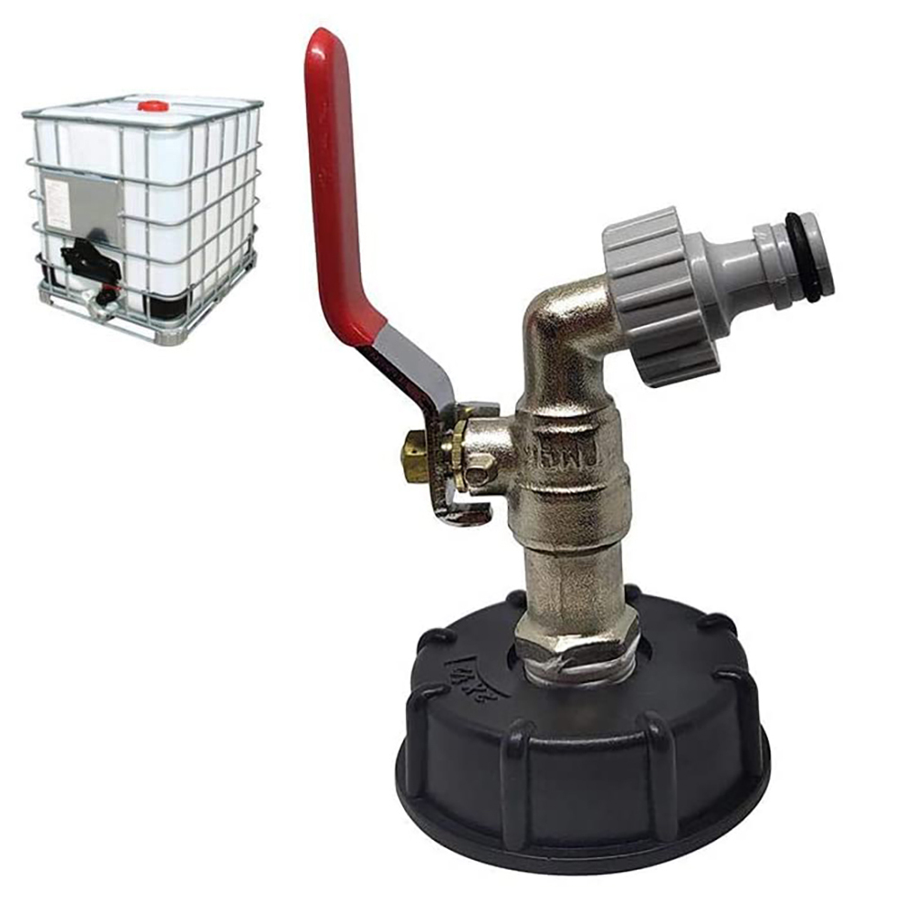 Bestope IBC Outlet Tap Tote Tank Drain Adapter Garden Hose Water Tank