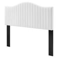 thumbnail image 1 of Headboard, Full Queen Size, Velvet, White, Modern Contemporary Urban Design, Bedroom Master Guest Suite, 1 of 10