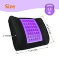 thumbnail image 2 of Sojoy Cooling Gel Lumbar Support Pillow for Office Chair or Car Seat Boost Your Lower Back Comfort Zone High Grade Memory Foam Universal Chair Cushion With Gel Bumps (Black&Purple), 2 of 9