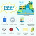 thumbnail image 4 of Costway Inflatable Water Park with Climbing Wall Basketball Rim Target Game & 735W Blower, 4 of 9