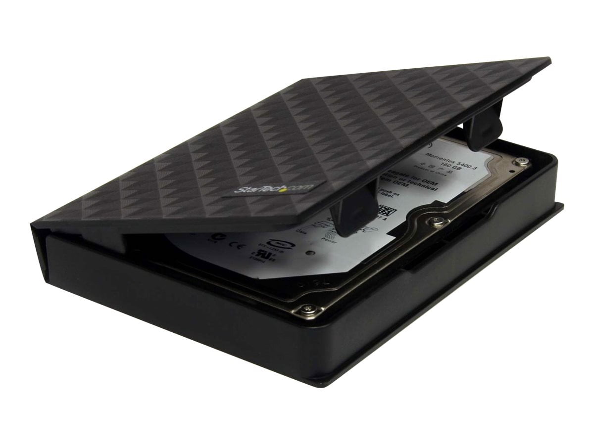 2.5in AntiStatic Hard Drive Protector Case Black (3pk