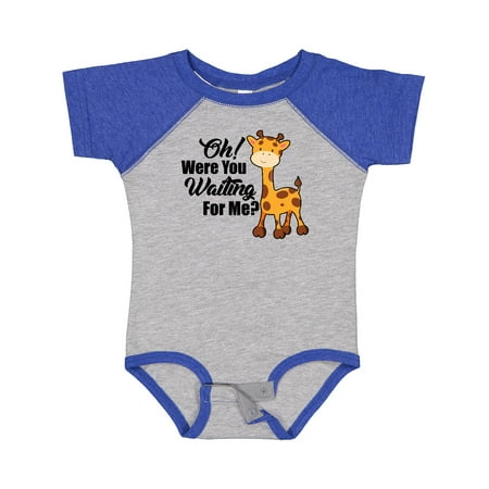 

Inktastic Oh Were You Waiting for Me with Baby Giraffe Gift Baby Boy or Baby Girl Bodysuit