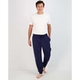 thumbnail image 4 of Real Essentials 4 Pack: Men's Cotton Jersey Soft Jogger Sleep Lounge Pajama Drawstring & Pockets (Available in Big & Tall), 4 of 4
