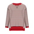 thumbnail image 5 of hxobax Fall Fahsion Outfits Striped Crewneck Sweatshirts Tunic Tops for Women Cute Pullover T Shirts, 5 of 6