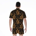 thumbnail image 2 of Eastern Dragon Pattern Short Sleeve Men'S Rompers, Dragons Casual Summer Jumpsuits Outfit, 2 of 4