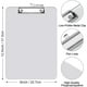thumbnail image 2 of Plastic Clipboards, Clear Clipboard Standard A4 Letter Size Clipboards for Students, Office Supply, Clip Board with Low Profile Clip (Clear), 2 of 5