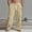 #Khaki, variant on DPTALR George Men's Fashionable Solid Color Multi Pocket Workwear Drawstring Casual Pants,Khaki Big and Tall Men L