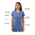 thumbnail image 3 of Adar Pro Scrubs For Women - Sweetheart V-Neck Scrub Top, 3 of 7