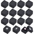 thumbnail image 1 of Cajas de almacenamiento de diamantes sueltos de plástico en forma de cubo, vitrina de piedras preciosas con ventana de acrílico transparente y esponja en el interior, color negro, 2 x 2 x 1,6 cm, 1 of 8