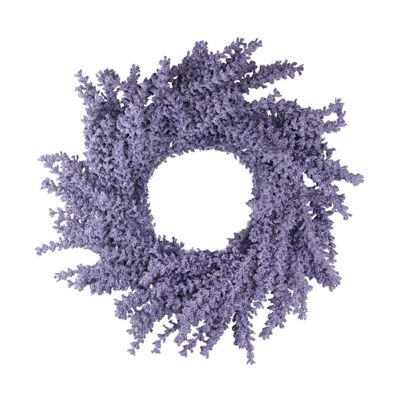 Northlight 16" Unlit Christmas Purple Artificial Wisteria Flower Christmas Wreath