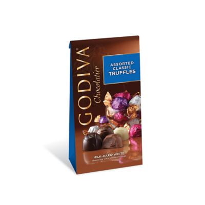 Assorted Classic Chocolate Truffles, Wrapped Small Bag, Set of 6 by