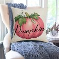 thumbnail image 5 of NSESSHome Clearance Fall Autumn Pumpkin Throw Pillow Covers 18x18 Inch Thanksgiving Outdoor Decorative Pillows Cover Pumpkins Harvest Linen Pillowcase Holiday Cushion Cover for Bed Couch Sofa Decor, 5 of 6