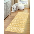 thumbnail image 2 of Rugs.com Moroccan Trellis Collection Rug – 5 Ft Runner Yellow Medium Rug Perfect For Hallways, Entryways, 2 of 9